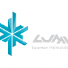 Lumi ja lumihiutale -logo värillinen