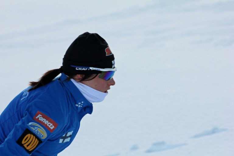 Krista Lähteenmäki paras suomalaisnainen perjantain perinteisen sprintissä.
